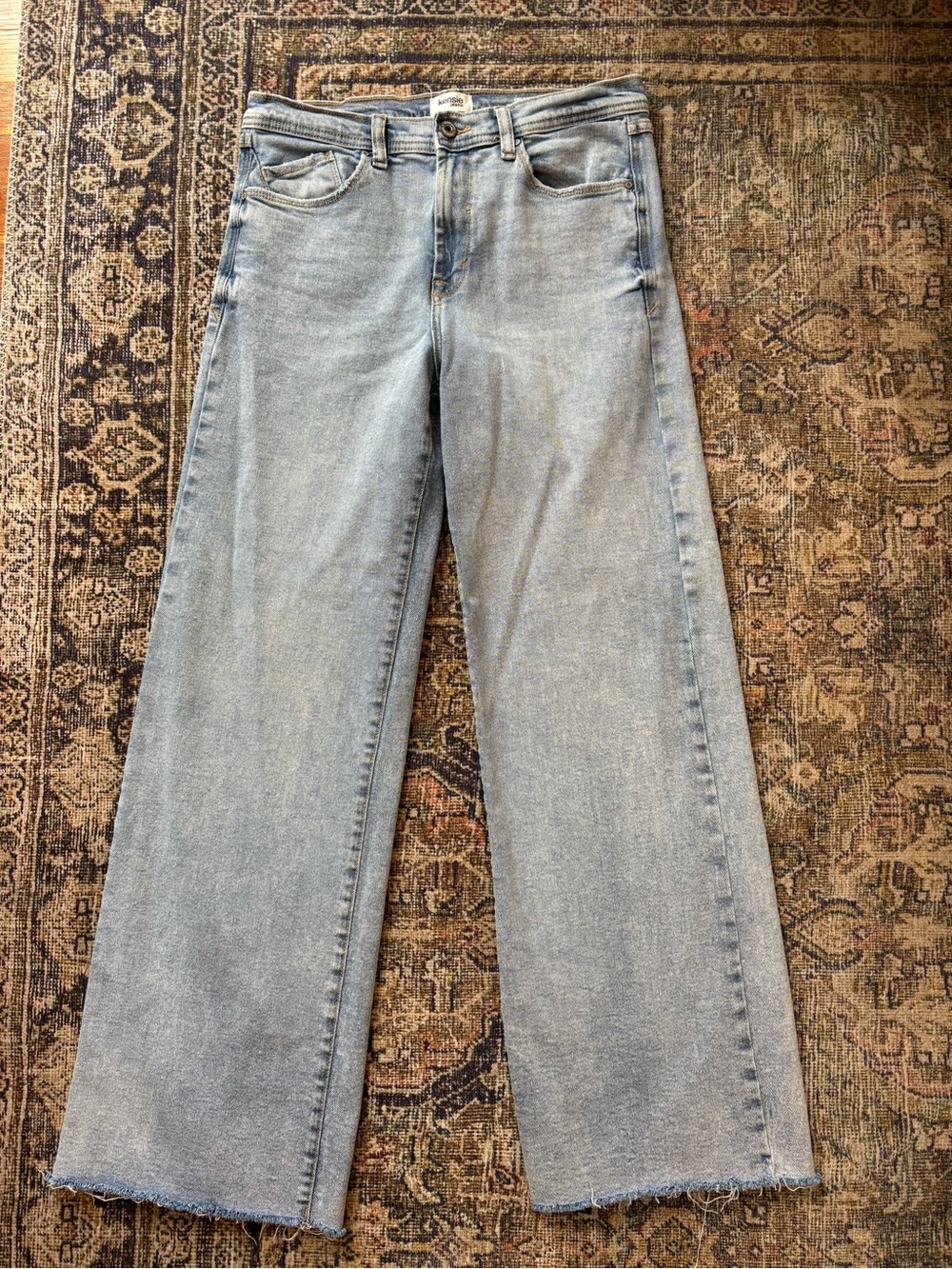 Kensie Jeans the Kaya high rise Wide Leg Women’s Jeans - Light Blue